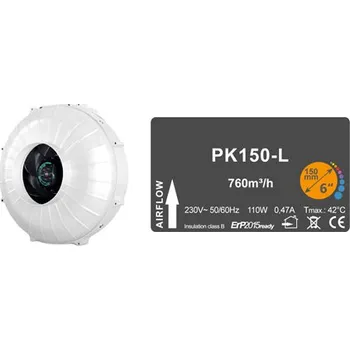 Domácí ventilátor PRIMAKLIMA Ventilátor PRIMA KLIMA 150L - 760m3/h - Ø150mm - 1 rychlost