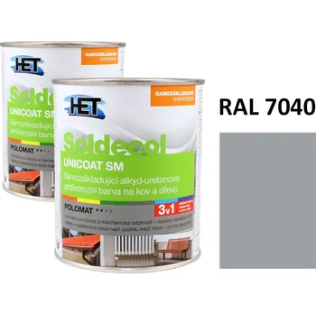 univerzální barva Soldecol UNICOAT SM 0,75 L RAL 7040