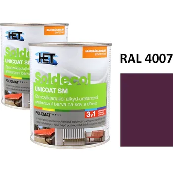 univerzální barva Soldecol UNICOAT SM 0,75 L RAL 4007