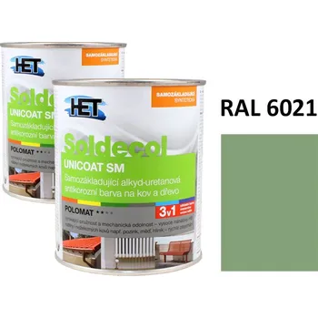 univerzální barva Soldecol UNICOAT SM 0,75 L RAL 6021