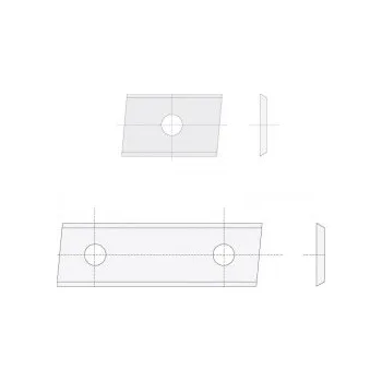 IGM N014 Žiletka tvrdokovová Z2 zkosená - 30x12x1,5 LaminoMDF L N014-30112