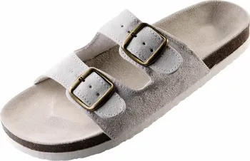 Pánská zdravotní obuv Červa Pantofle Pudu korek bílé