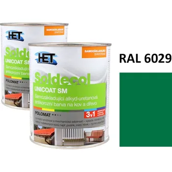 univerzální barva Soldecol UNICOAT SM 0,75 L RAL 6029