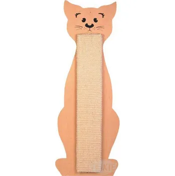 Škrabadlo tvar kočka přírodní/béžový 21 x 58 cm