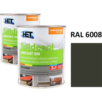 univerzální barva Soldecol UNICOAT SM 0,75 L RAL 6008