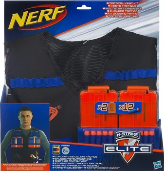 Dětská zbraň Hasbro Nerf N-Strike Elite vesta se 2 zásobníky a 12 šipkami
