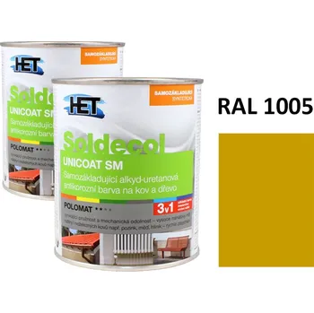 univerzální barva Soldecol UNICOAT SM 0,75 L RAL 1005