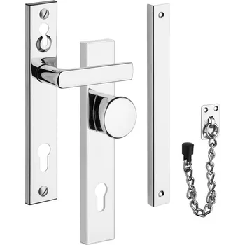 Dveřní kování Bezpečnostní kování ROSTEX 802/72 s řetízkem