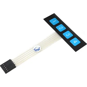 Elektronická stavebnice HWKITCHEN Klávesnice 1×4 membránová – samolepící