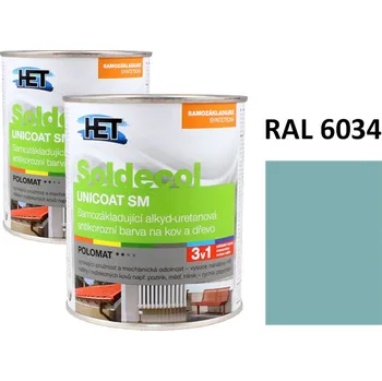 univerzální barva Soldecol UNICOAT SM 0,75 L RAL 6034