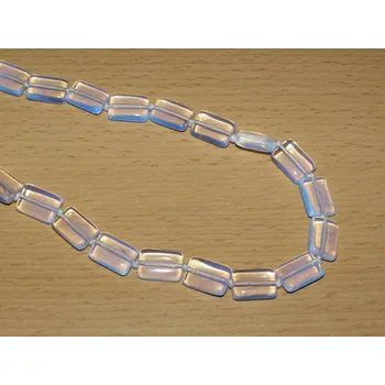 Drahý kámen Měsíční kámen - Náhrdelník - obdélníčky - kn19