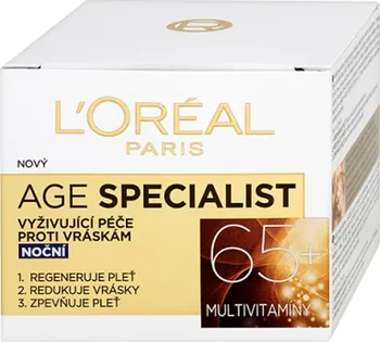 L'Oréal Paris Age Specialist 65+ noční vyživující péče proti vráskám 50 ml