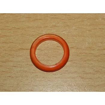 Drahý kámen Ulexit synt. - Prstýnek - úzký 3 mm - oranžový - průměr 15 mm - kp12