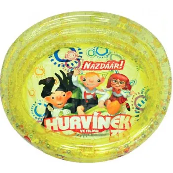 Dětský bazének Mikro Trading bazén 70 x 30 cm Spejbl a Hurvínek 3D žlutý