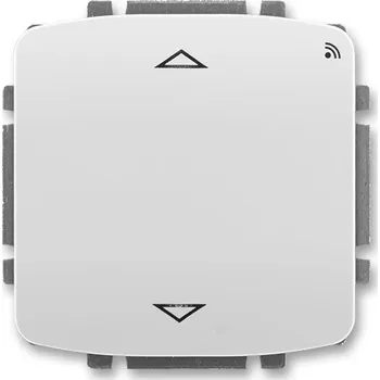 vypínač spínač žaluziový s krátkocestným ovladačem, s RF přijímačem, 868 MHz, šedá, design TANGO