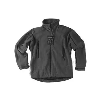 Pánská softshellová bunda Bunda LIBERTY fleece ČERNÁ