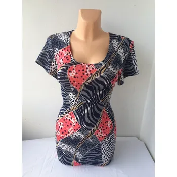 Dámská tunika Halenka MOLANA, Barva Pestrá, Velikost M 38 , Materiál 96% Viskoza 4% Lycra