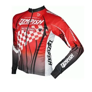 cyklistický dres Tempish Comfi Senior s dlouhým rukávem červený