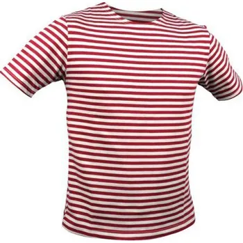 Pánské tričko Triko námořnické krátký rukáv ČERVENÉ M
