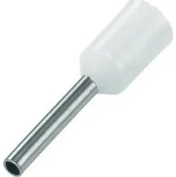 Kabelové oko Lisovací dutinky bílé GPH DI 0,75-10 průřez 0,75mm2 délka 10mm (500ks)