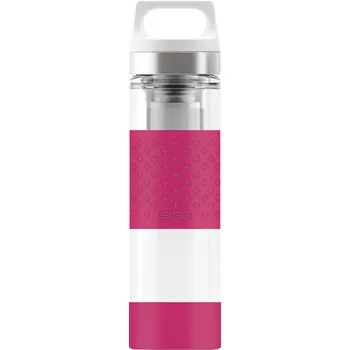 Láhev Sigg Hot & Cold Glass WMB 0,4 l ostružinová
