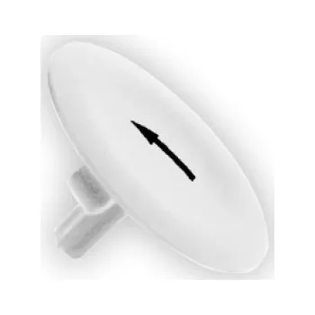 Schneider Electric Harmony hmatník bílý symbol šipka ZBA334