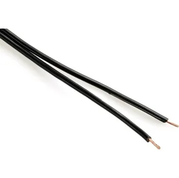 elektrický kabel Kabel V03VH-H 2x0,50 dvojlinka černá (CYH) metráž