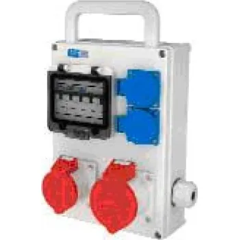 Rozvaděč N.G. Elektro Zásuvková skříň BaseLine NGE 32 008 M.01 jištěná, bez chrániče