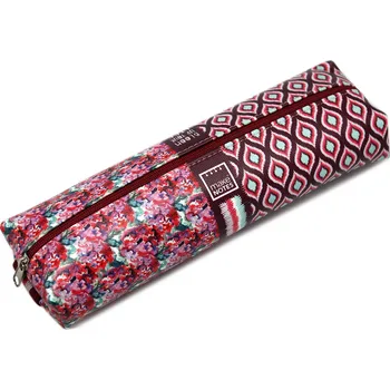 Penál MAKENOTES Pouzdro na tužky BLOOM UP s elastickým popruhem - velké