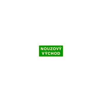 Nouzový východ - text - 20 x 10 cm - plastová fotoluminiscenční