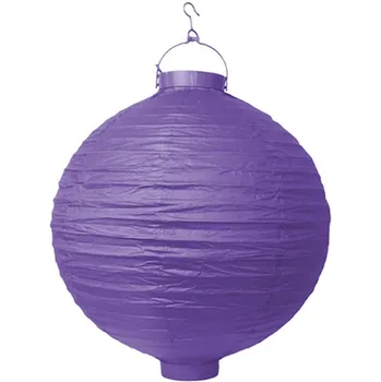 Party dekorace Partydeco Papírový lampion fialový 30 cm