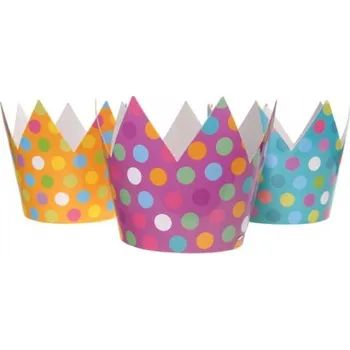 Party dekorace Partydeco Papírové párty korunky 6 ks