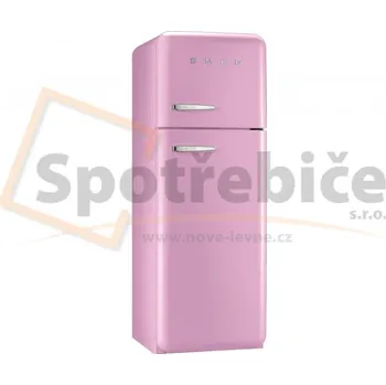Lednice Smeg FAB30RPK6 retro chladnička růžová
