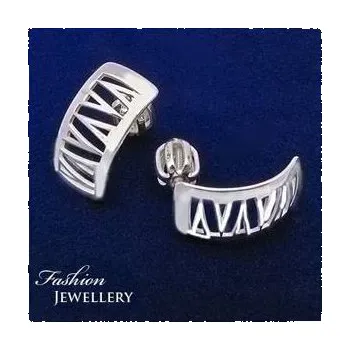 Náušnice Stříbrné náušnice na šroubek (KM10)