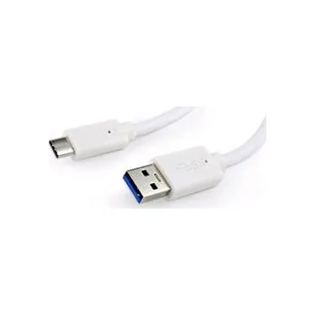 Datový kabel GEMBIRD CABLEXPERT Kabel USB 3.0 AM na Type-C kabel (AM/CM), 1,8m, bílý