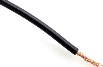 elektrický kabel CYA 1, 5 H07V-K 1, 5 černý