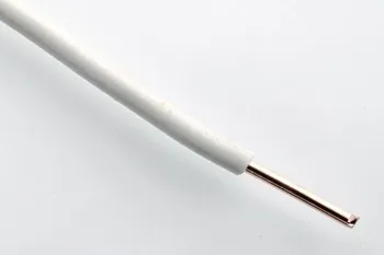 elektrický kabel CY 0, 75 H05V-U bílý
