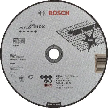 Řezný kotouč Bosch příslušenství professional Bosch Dělicí kotouč rovný Best for Inox – Rapido 2608603500