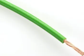 Průmyslový kabel CYA 1 H05V-K 1 zelený