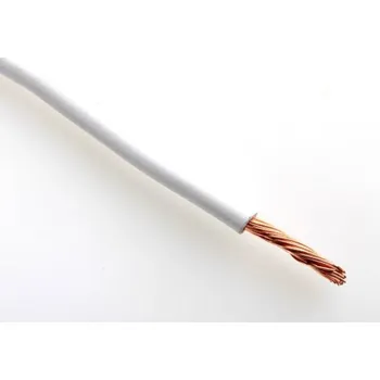 elektrický kabel CYA 0, 75 H05V-K bílý