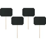 Partydeco Kartičky na špejli 4 ks