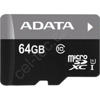Paměťová karta Paměťová karta A-DATA Premier Micro SDXC 64GB UHS-I + SD adaptér