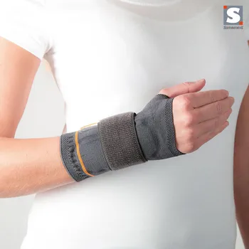 Sanomed Ortéza zápěstí s výztuhou pleteninová ManuSan Velikost: L, Provedení: Levá ruka