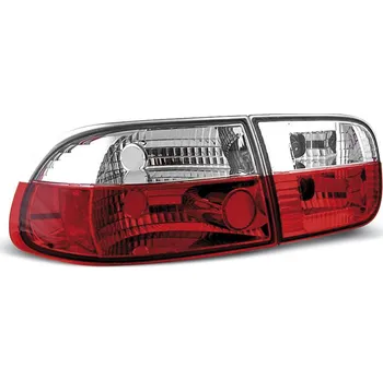 Zadní světlomet TUNING-TEC Zadní světla Honda Civic 2+4T 92-95 - krystal/červené