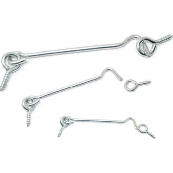 Věšák Hák rozpěrný s okem, na okna, dveře, okenicový, okno, háček s očkem