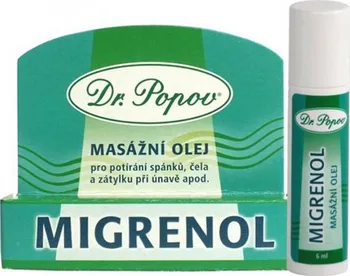 Masážní přípravek Dr. Popov Migrenol Roll-on masážní olej 6 ml