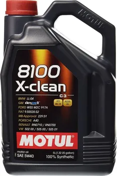 Motorový olej Motul 8100 X-CLEAN 5W-40