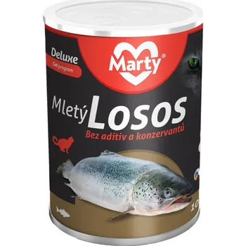 Krmivo pro kočku Marty DeLuxe Mletý losos konzerva 400 g