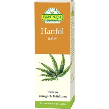 Masážní přípravek Rapunzel Bio konopný olej 250 ml