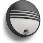 PHILIPS venkovní LED svítidlo Yarrow se senzorem černá (17297/30/16) 17297/30/16